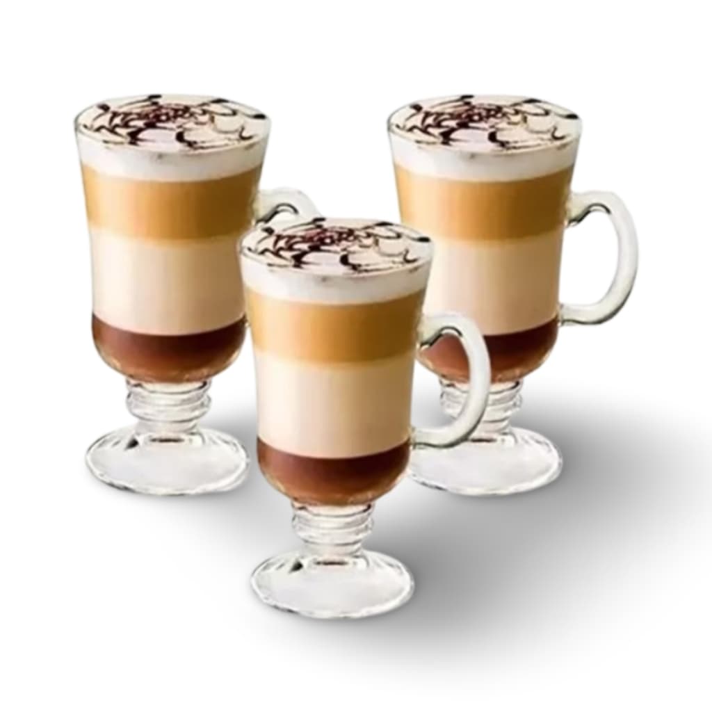 Xícaras de Vidro para Cappuccino 6 Unidades – Charmosas e Funcionais