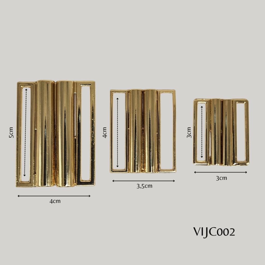 FIVELAS PASSANTES DE ENCAIXE METAL PARA CINTO ROUPA BIQUINI MODA GERAL