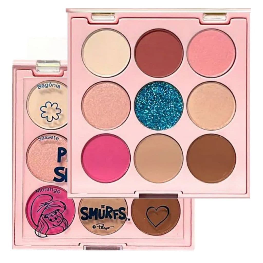 Paleta De Sombras Smurfs 562 Maquiagem Olhos