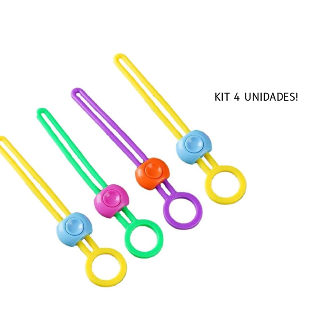Kit 4 Unidades Prendedor Multiuso Diversas Funcões Sacola/Cabos/Suporte - Envio Imediato