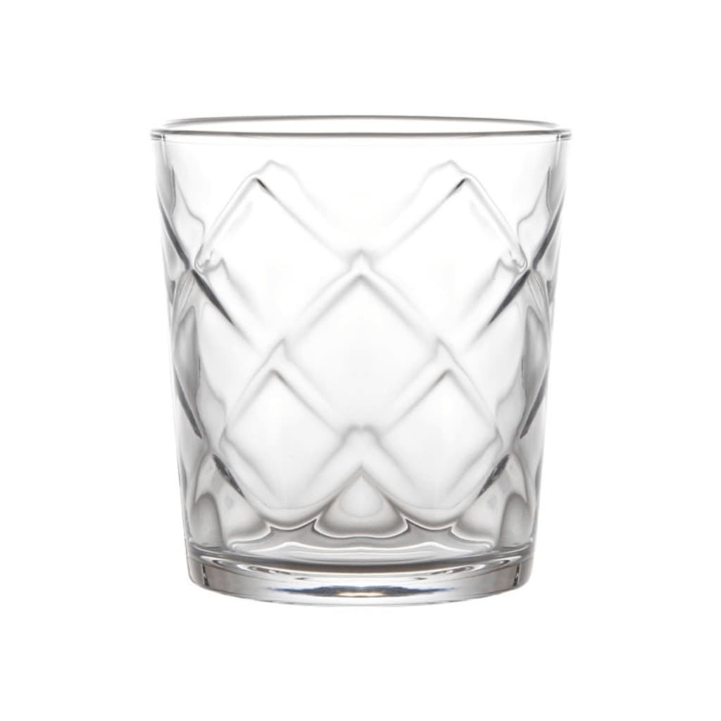 Jogo C/ 6 Copos Baixos de Vidro Vitrage 360ml Whisky Drinks Bebidas Bar Restaurantes Eventos