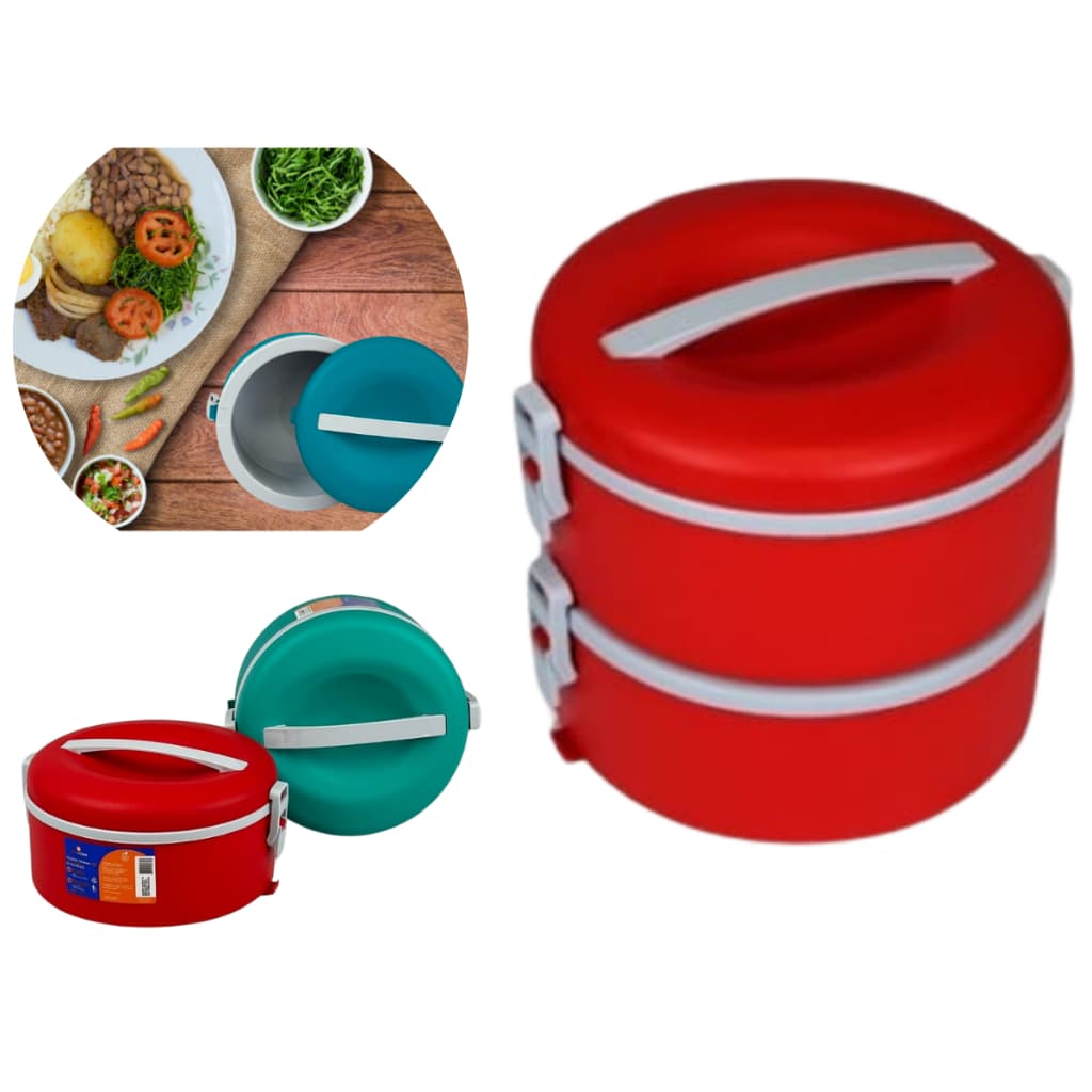 Jogo de 2 Marmitas Térmicas de 1,5 Litros Melhor Custo Benefício Maior Qualidade Barato