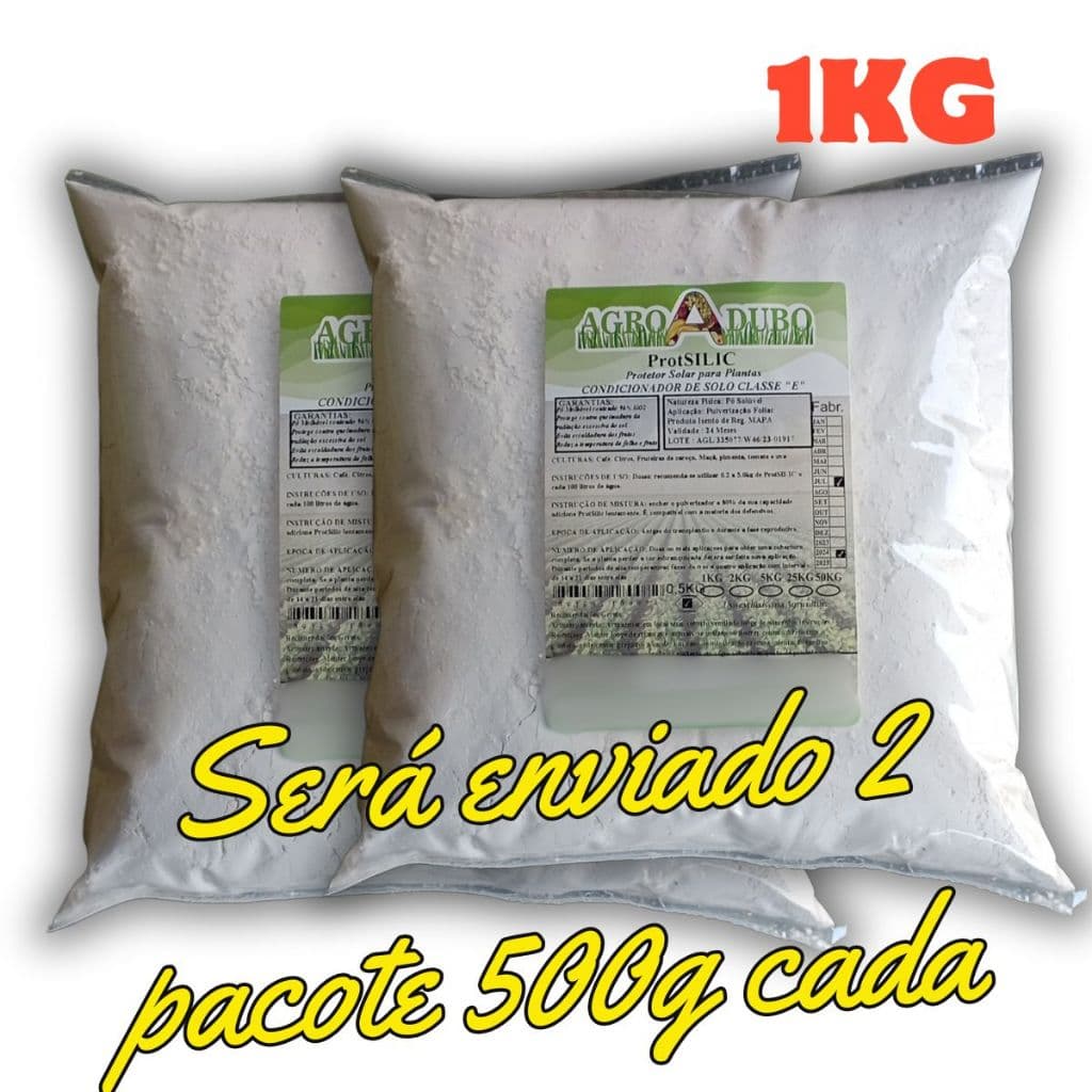 Protetor Solar Agricola Prosilic 1kg Silica / Silicio Soluvel Para Plantas