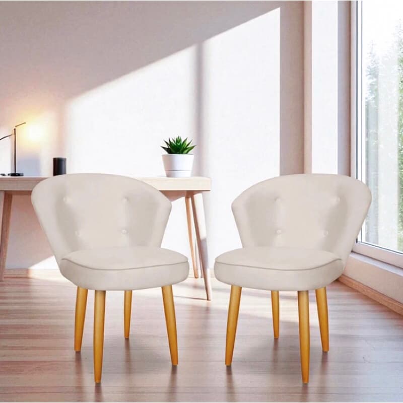 Cadeira Poltrona Decorativa Sol Para Mesa De Jantar Para Penteadeira Recepção- HS ENCANTUS