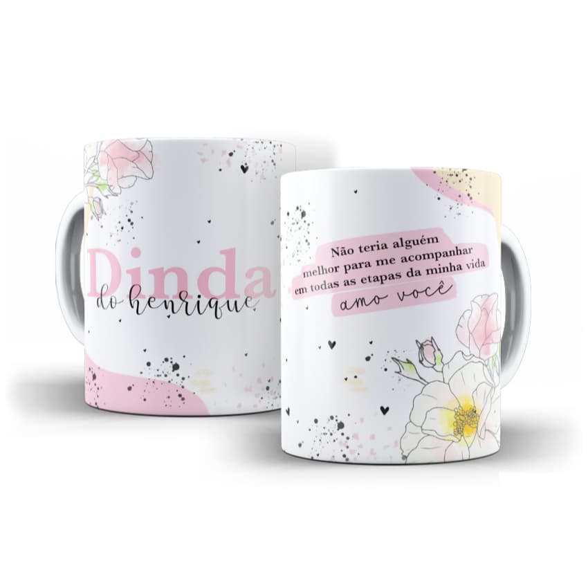 CANECA DINDA E DINDO PERSONALIZADO ENVIO IMEDIATO