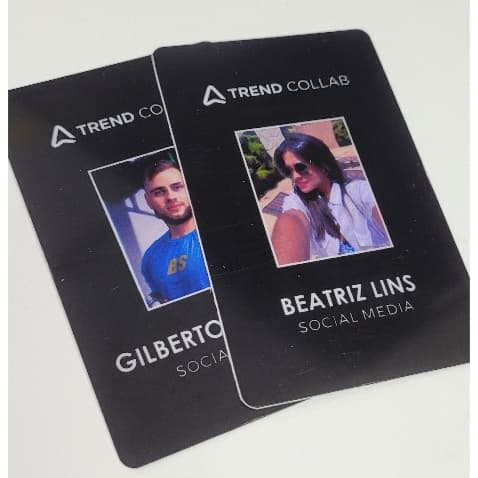 PACK 36 Crachás PVC Personalizados Identificação Profissional Arquivo Variável