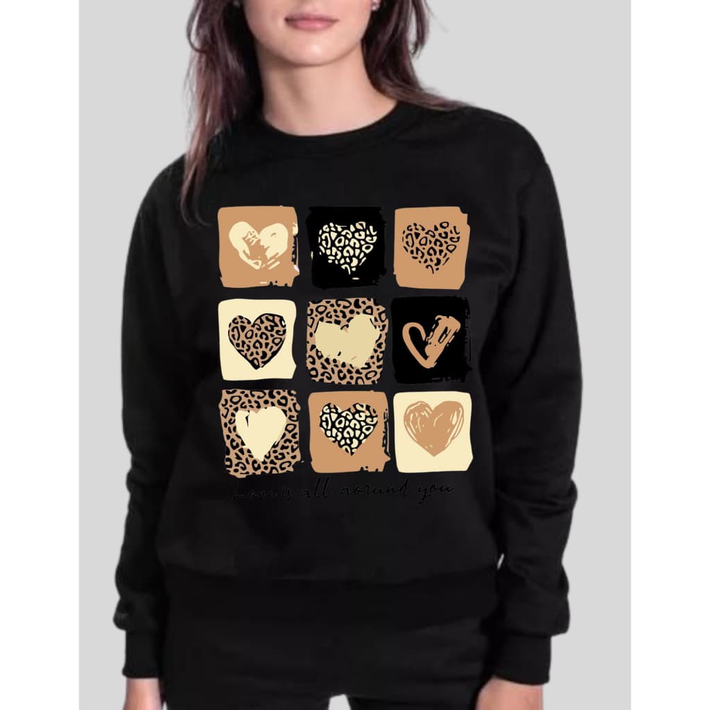 MOLETOM FEMININO GOLA CARECA BLUSA DE ALGODÃO MODA MULHER LUXO