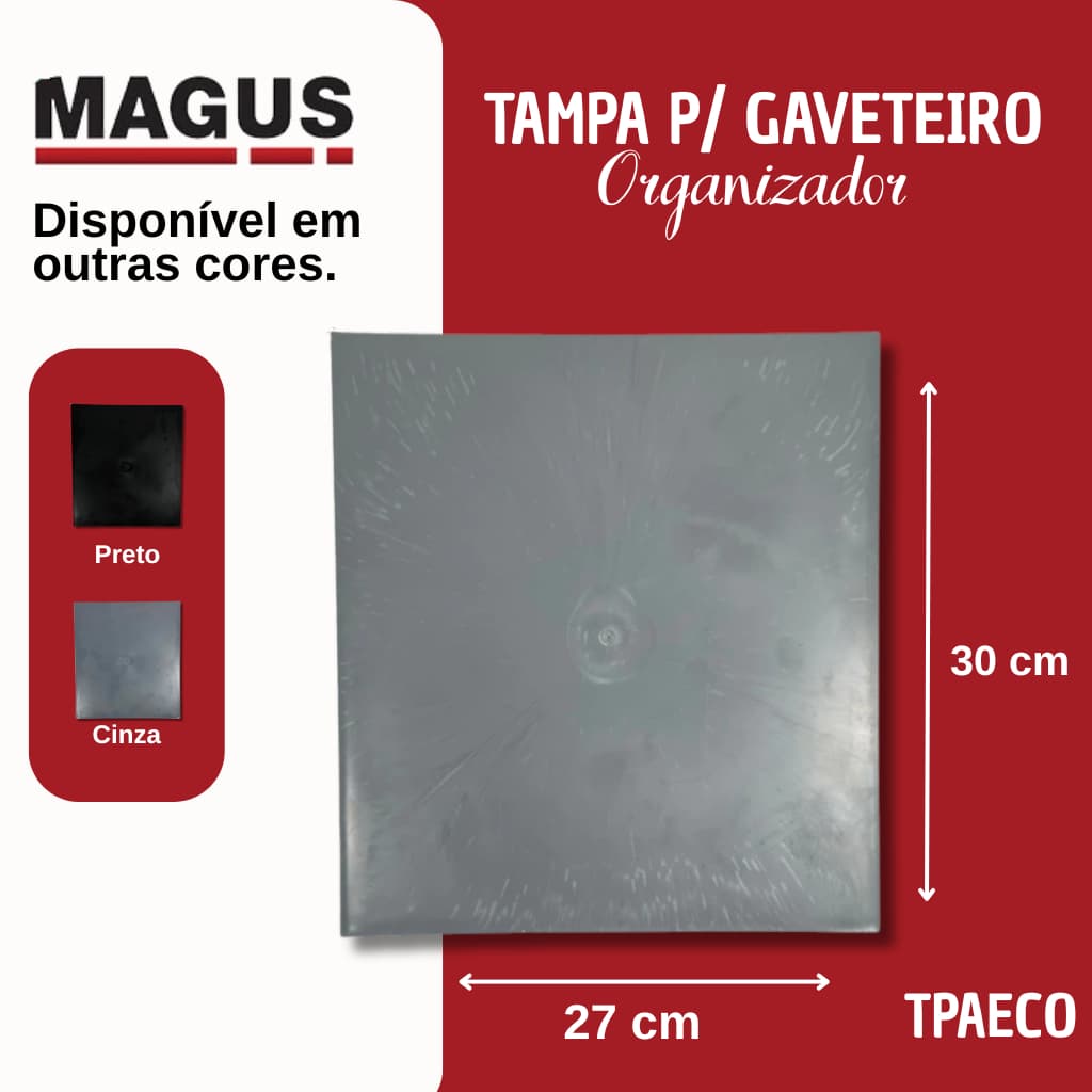 Tampa para Gaveteiro Magus GVT1 GVT2 – Poliestireno Reciclado – Linha Ecoline
