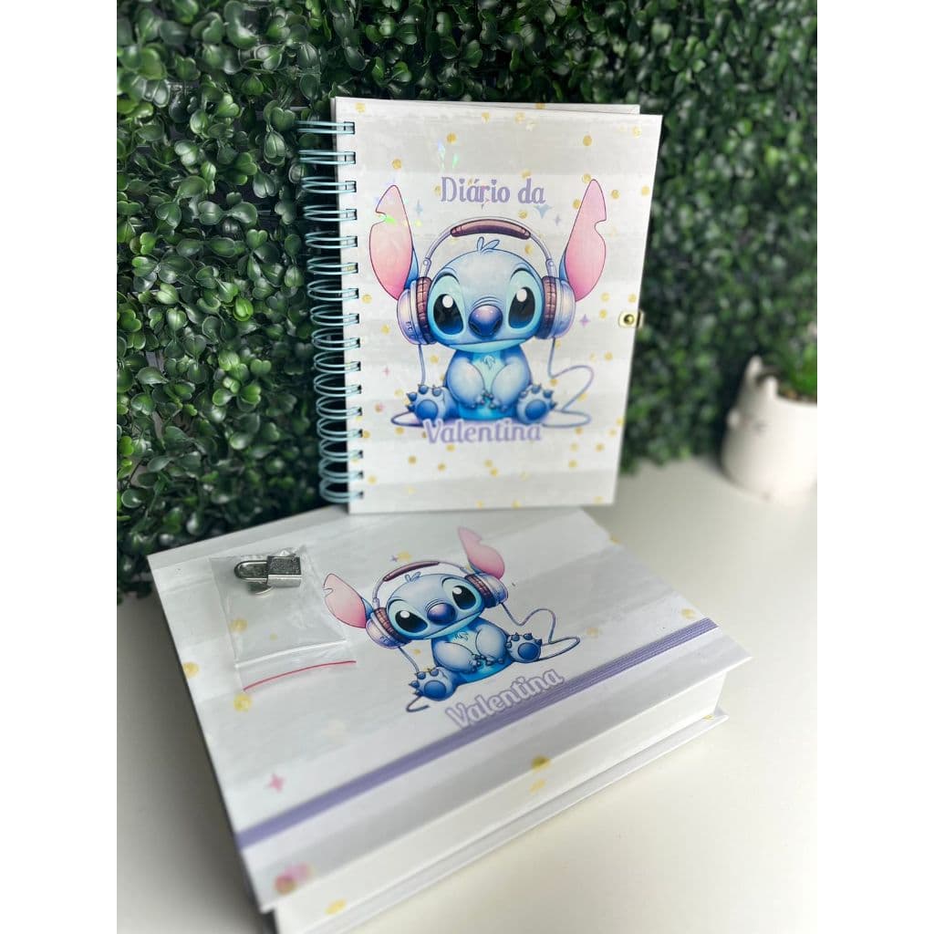 KIT DIÁRIO DAS EMOÇÕES - TEMA STITCH FONE VOLTA AS AULAS