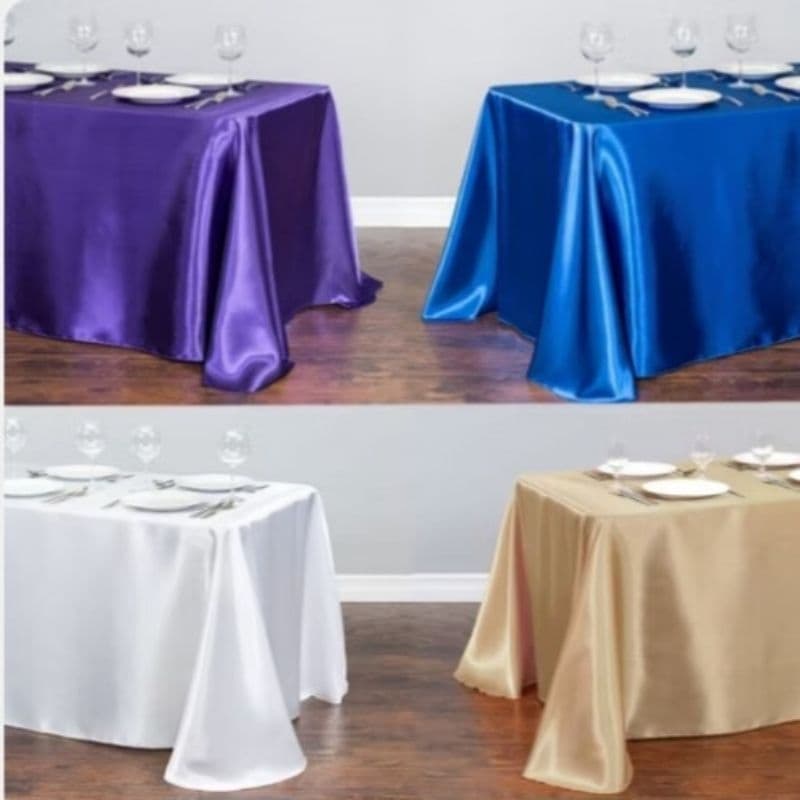 TOALHA  DE MESA PARA SUA FESTA  DE CETIM BRILHANTE  4, 6 , E 8 LUGARES CASAMENTO 15ANOS BODAS FORMATURA