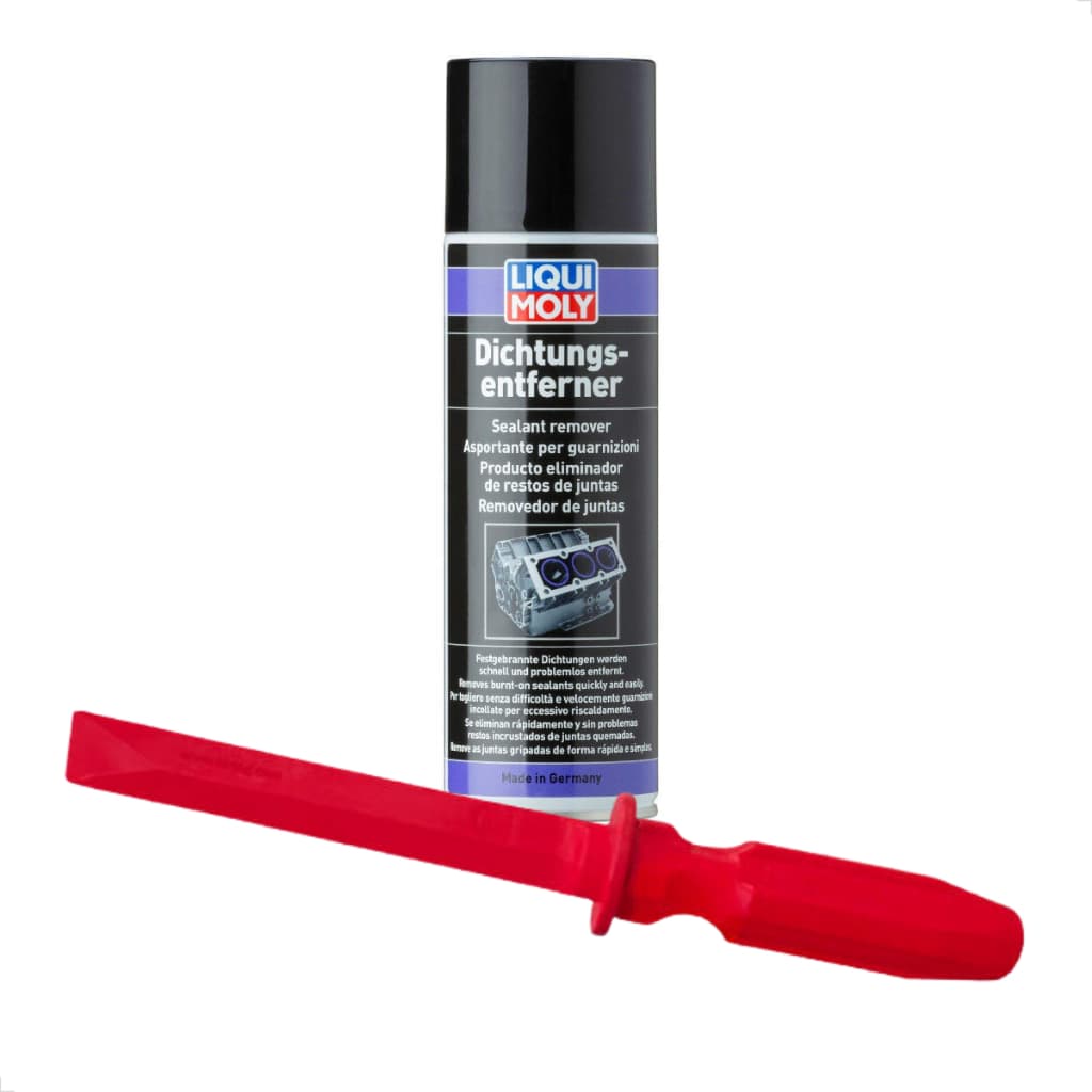 Kit Removedor de Selantes Liqui Moly 300ml + Raspador de Selantes Elring Juntas Cola Motor 154400