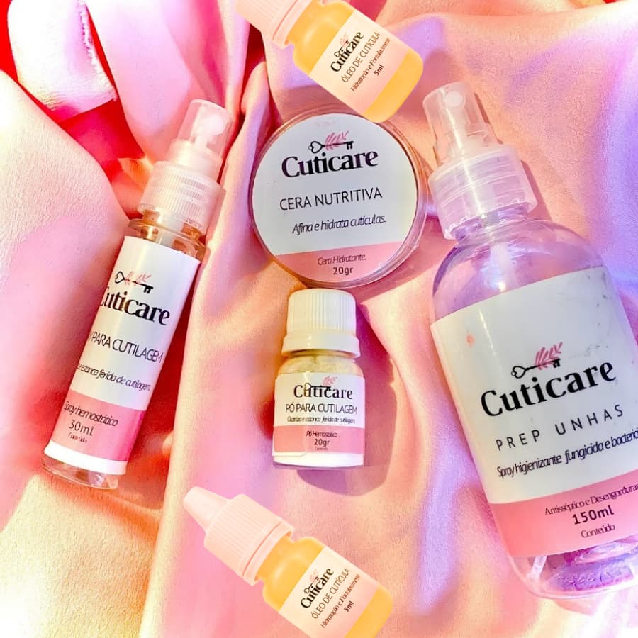 Kit Cuticare - Prep + Spray Hemostático + Pó Hemostático +Óleo  de Cutícula