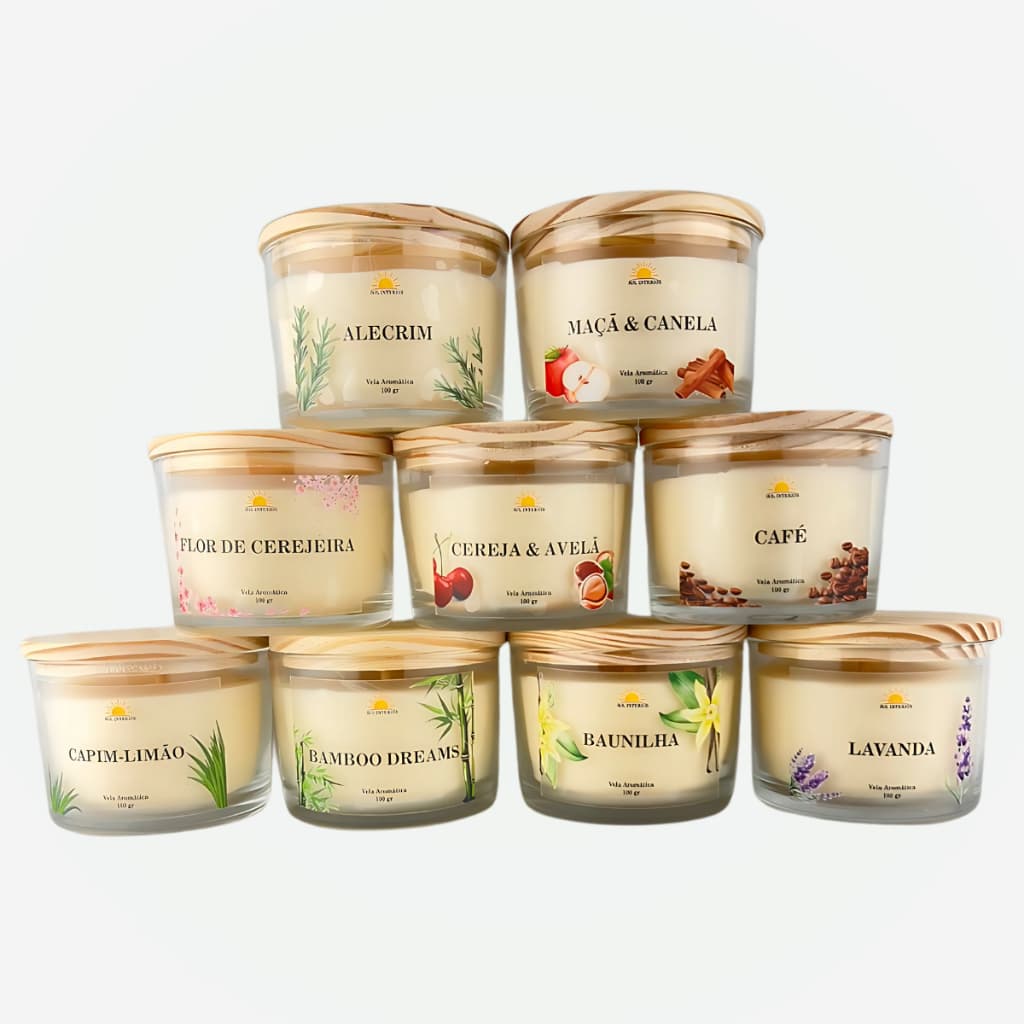 Velas Aromáticas Velas de Prata Fragrâncias Copo Whisky Cera de Coco Vegana