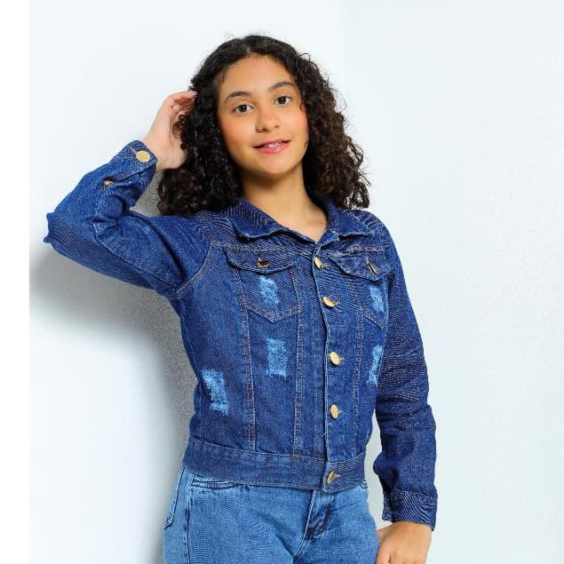 Jaqueta Jeans Menina Premium 4 ao 16