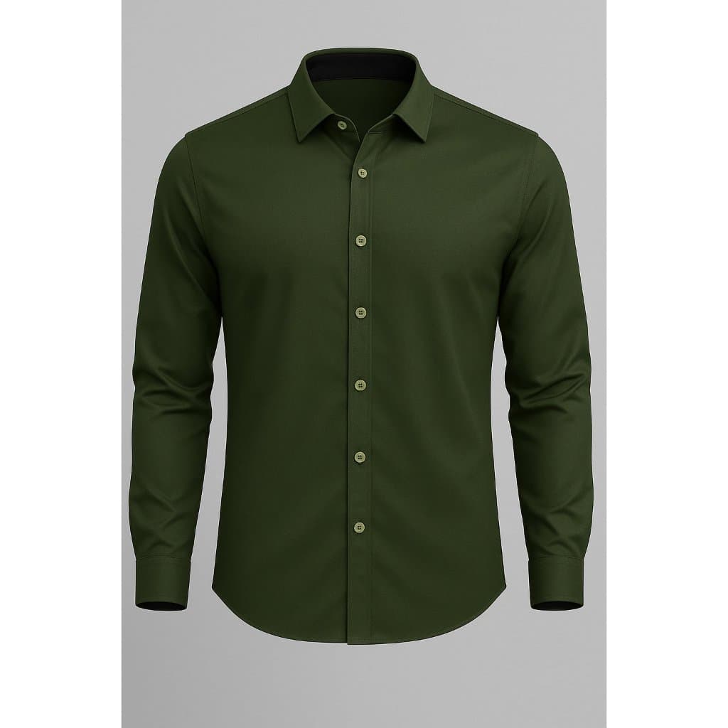 Camisa Premium Masculina Slim Blusa de Botão Manga Longa Luxo