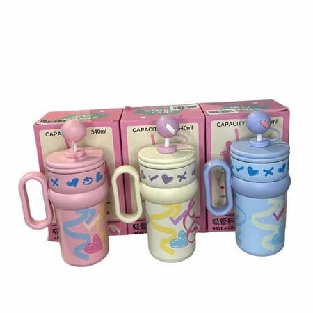Copo com Canudo 540ML CPO-1011
