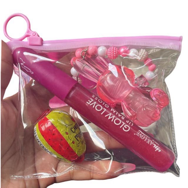 KIT GLOSS LABIAL – Gloss Coelhinho da Toque Especial + Gloss Moranguinho VIVAI + Gloss Max Love Glow