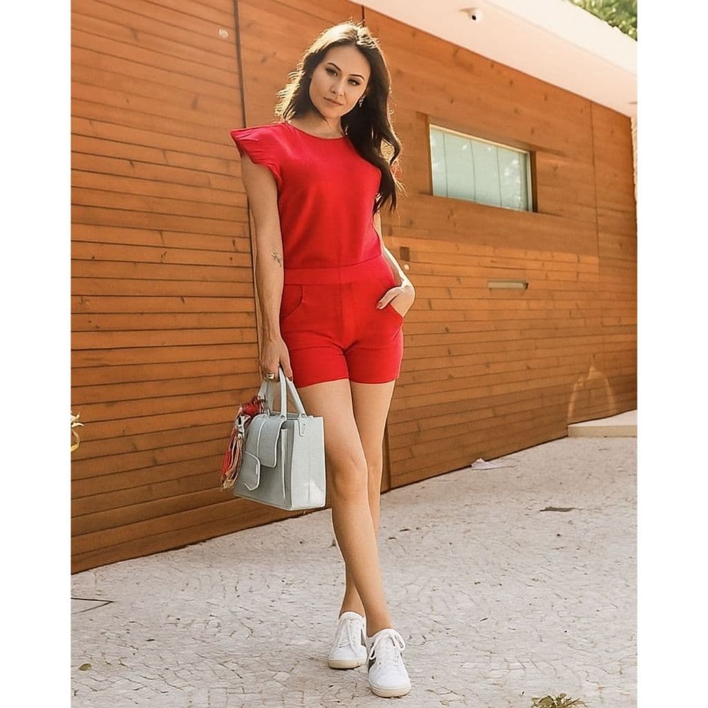 Short Tricot Modal c/ Bolso