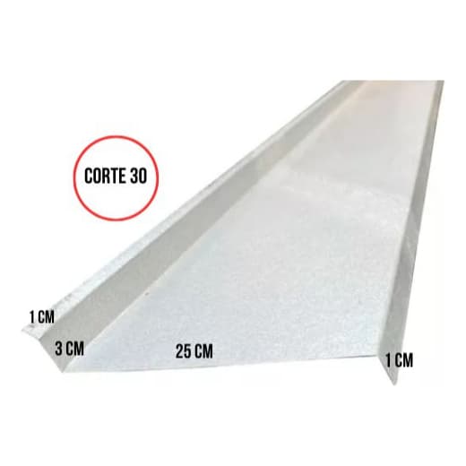 Kit 10m Rufo Externo Galvalume Corte 30cm Promoção
