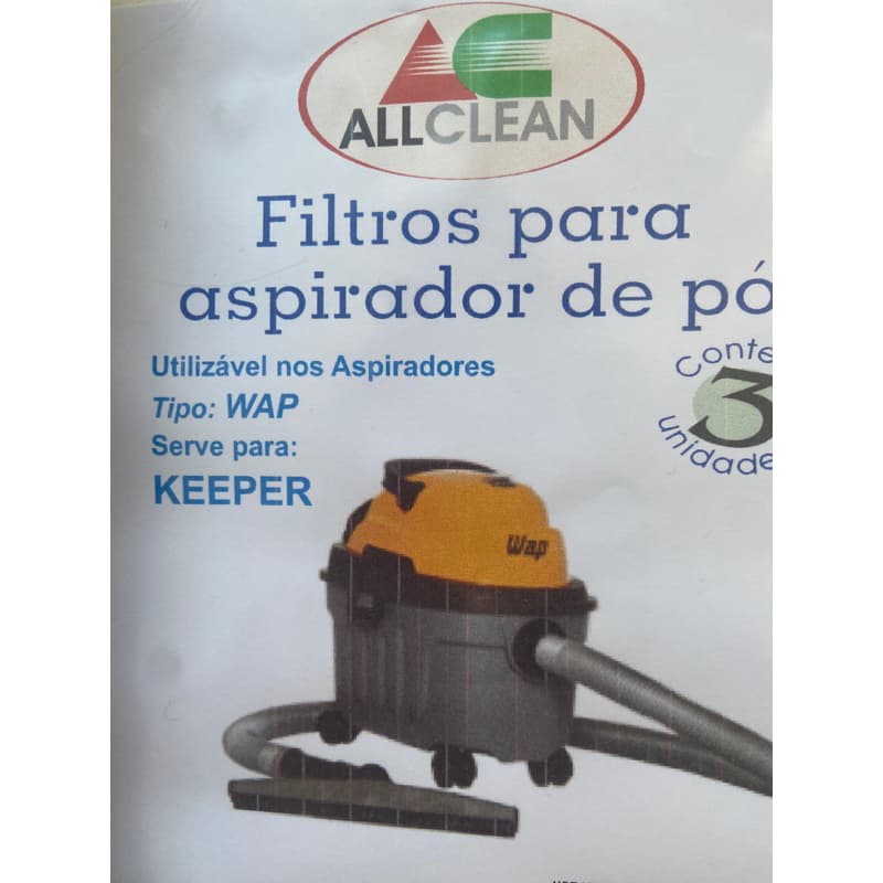 Saco Filtro para aspirador de pó modelo WAP KEEPER