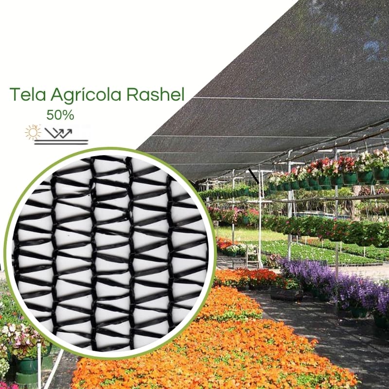 Tela Sombrite 50%  para Quintal Preta  Horta Flores Orquideas Anti UV