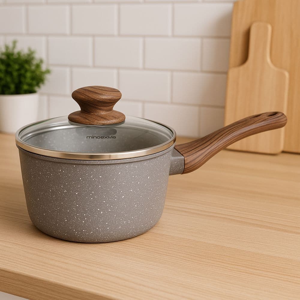 Panela Mimo Style Antiaderente Grafito 16cm Fundo Triplo para Fogão de Indução