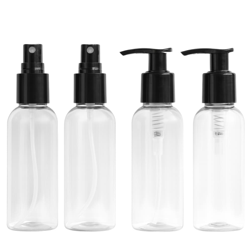 Kit Viagem Necessaire Frasco Organizador Multiuso Travel Minimalista 4un