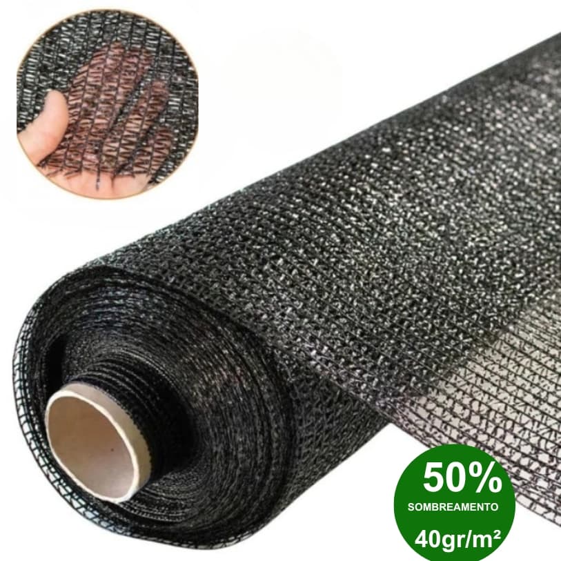 Tela Sombrite 50% 4x5 metro  Preta sombra Jardim, Sombra Horta