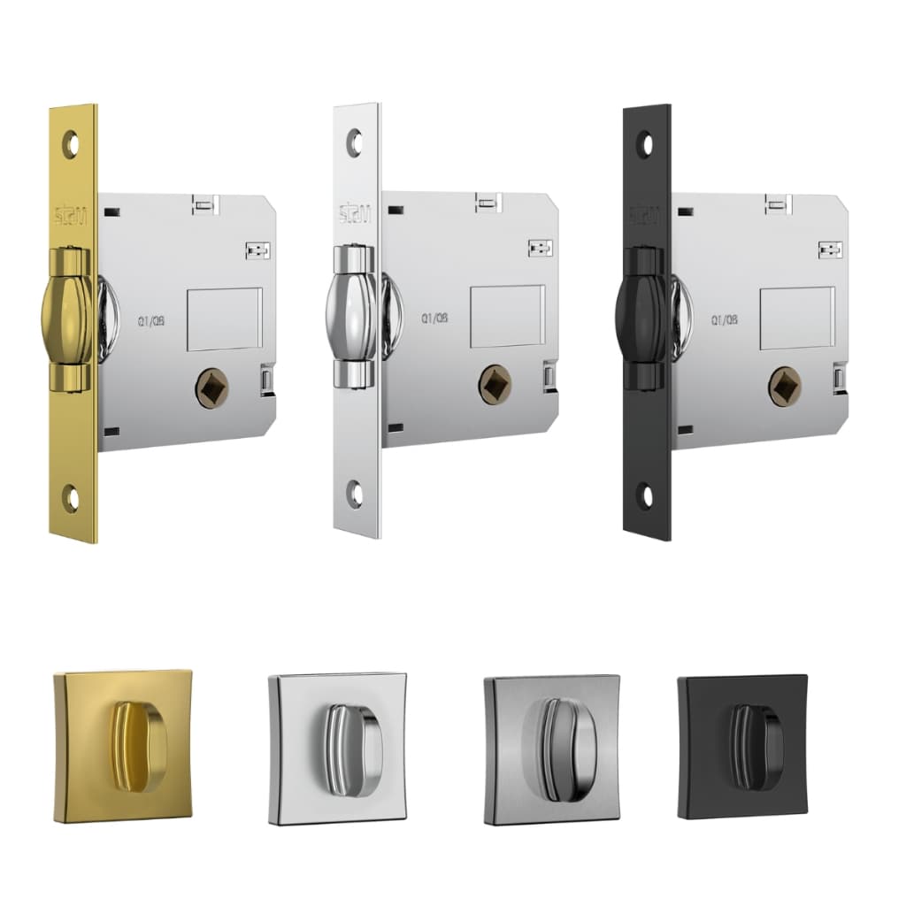 FECHADURA ROLETE BANHEIRO WC PIVOTANTE STAM 1025 QUADRADA 45 MM