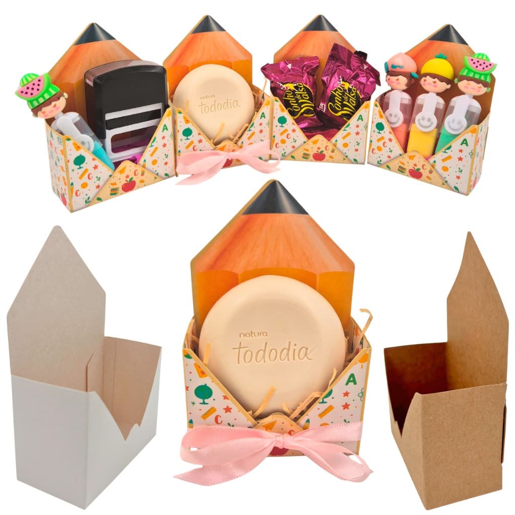 10 Caixas Envelope Peq. 12x8x4cm - Lembrancinhas, Dia dos Professores, sabonete Ou Presente.