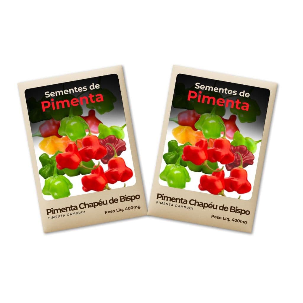 Semente Pimenta Cambuci Para horta caseira ou vertical - Kit 2 Pct
