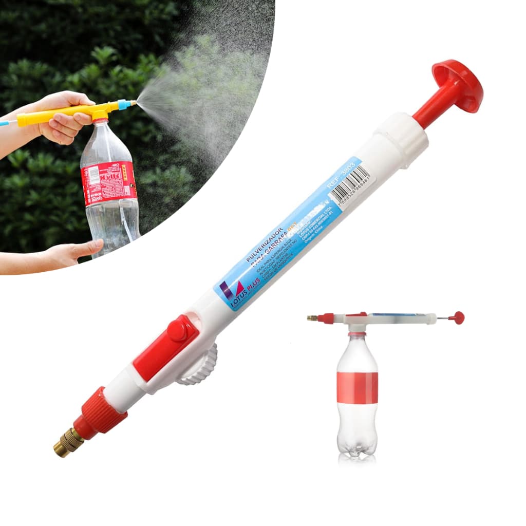 Pulverizador de garrafa pet manual bico regula pressão névoa jato borrifador portátil jardim
