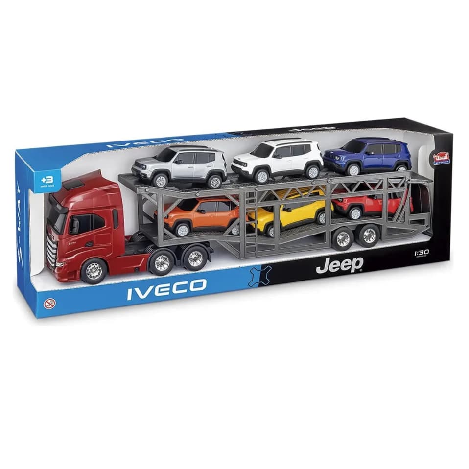 Caminhão Cegonheira Iveco S Way Jeep Renegade C/6 Carrinhos