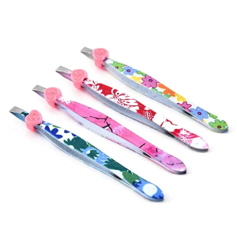 Pinça para Sobrancelha com Estampas Sortidas – Aço Inox