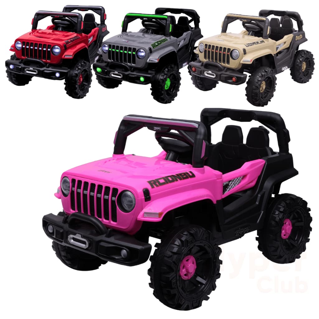 Jeep Elétrico 4x2 Brinquedo Para Criança 12v 2 Lugares com Música e Controle Remoto