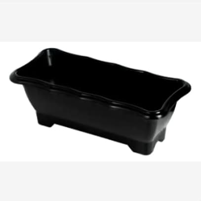 Jardineira Vaso Planta Flor Arqplast Media Preta 25299