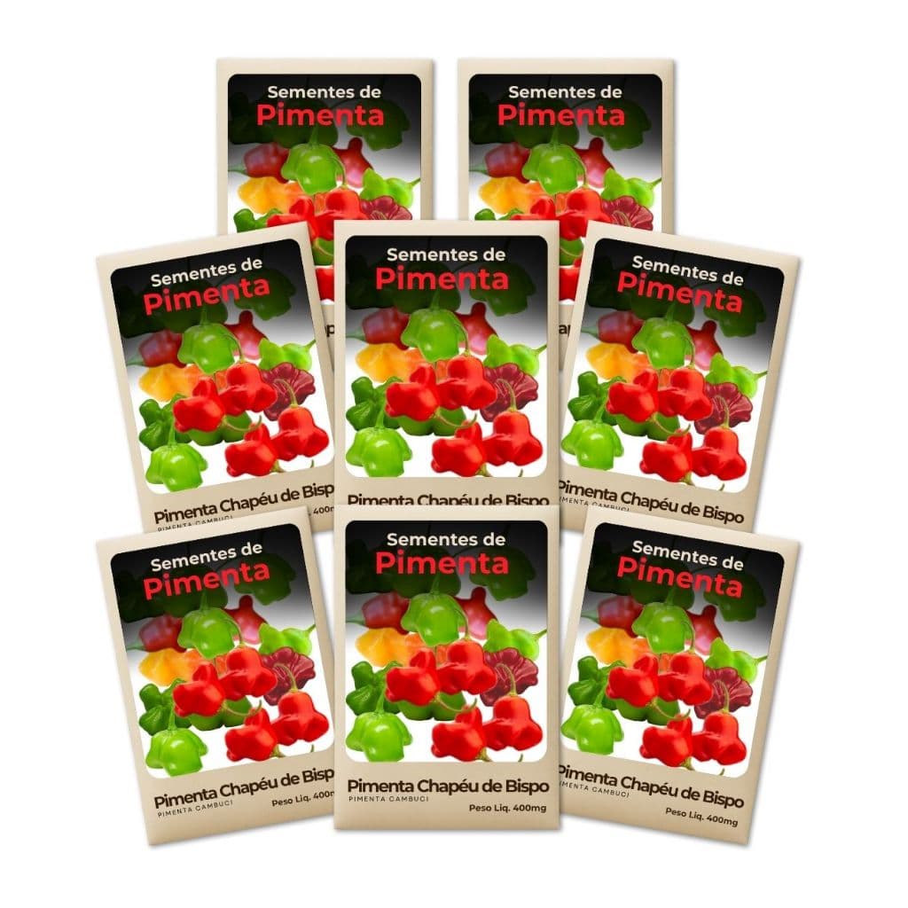 Pimenta de Cambuci Semente Para hortas urbanas e domésticas - Kit 8 Pct