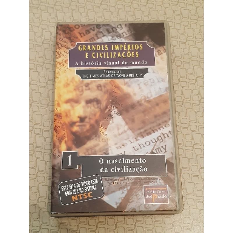 Fita vhs GRANDES IMPÉRIOS E CIVILIZAÇÕES Edição 1 O nascimento da civilização