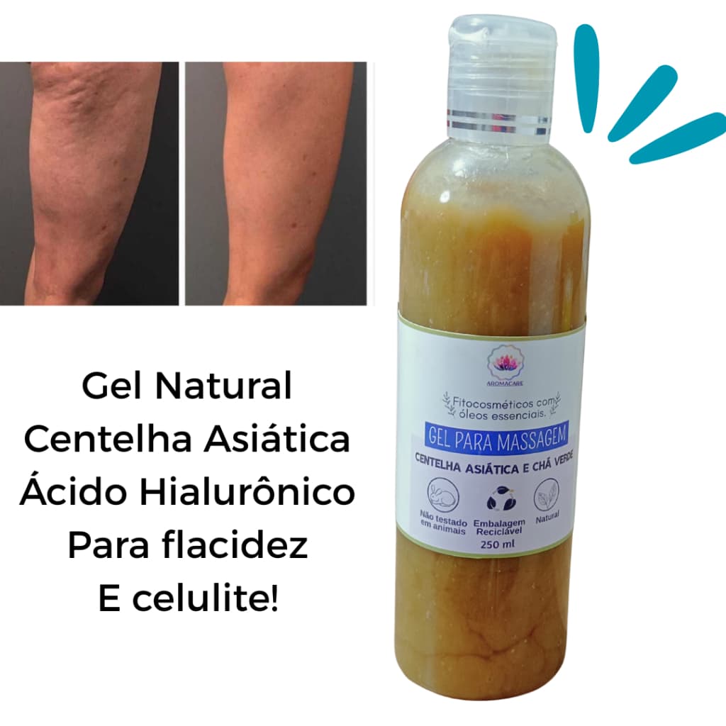 GEL DE MASSAGEM CENTELHA ASIÁTICA E ÁCIDO HIALURÔNICO