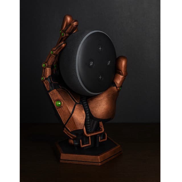 Suporte  Decorativo Amazon Alexa Echo Dot 3 - Mão Robótica 3D