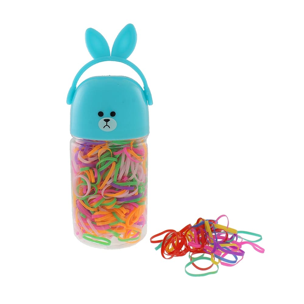 1 Embalagem Elástico De Silicone Para Cabelo Grosso
