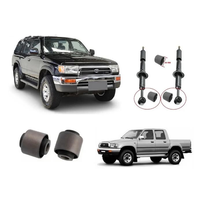 Par Bucha Inf Amortecedor Toyota Hilux Sw4 1997 A 2001 40mm