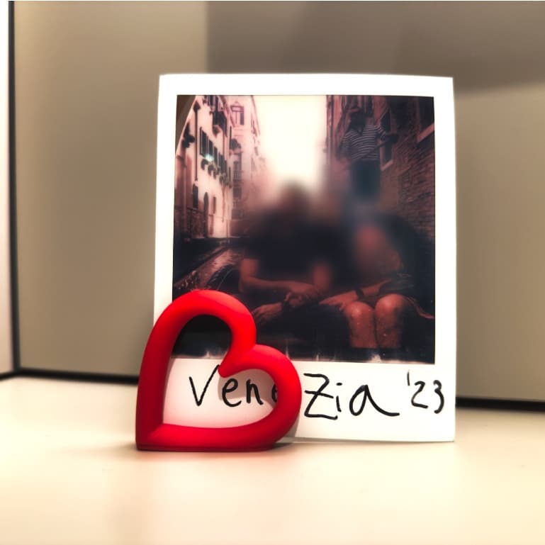 Kit Suporte Coração Vazado para Fotos Polaroid Instax, Menu, Cartões Casamento Impressão 3D