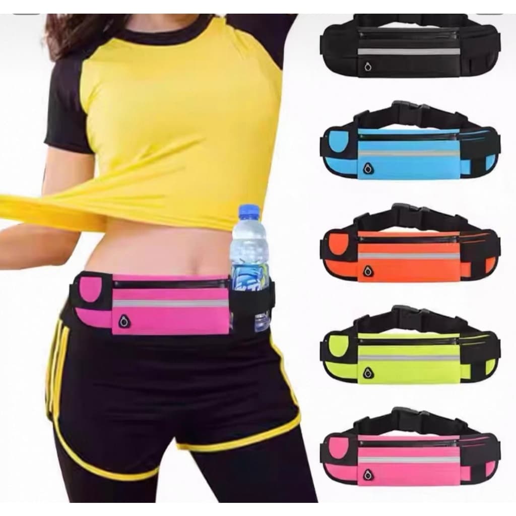 Pochete Esportiva Corrida Slim Impermeável Porta celular Porta Garrafa De Agua Caminhada Corrida Academia