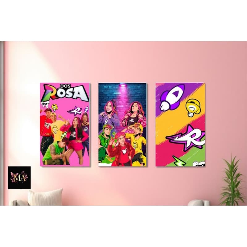 Quadros Decorativos Dos Rosas Para Sala Quarto Escritório Decoração