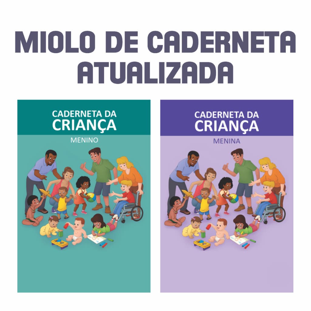 Miolo de caderneta de vacina atualizada 2025 revisada