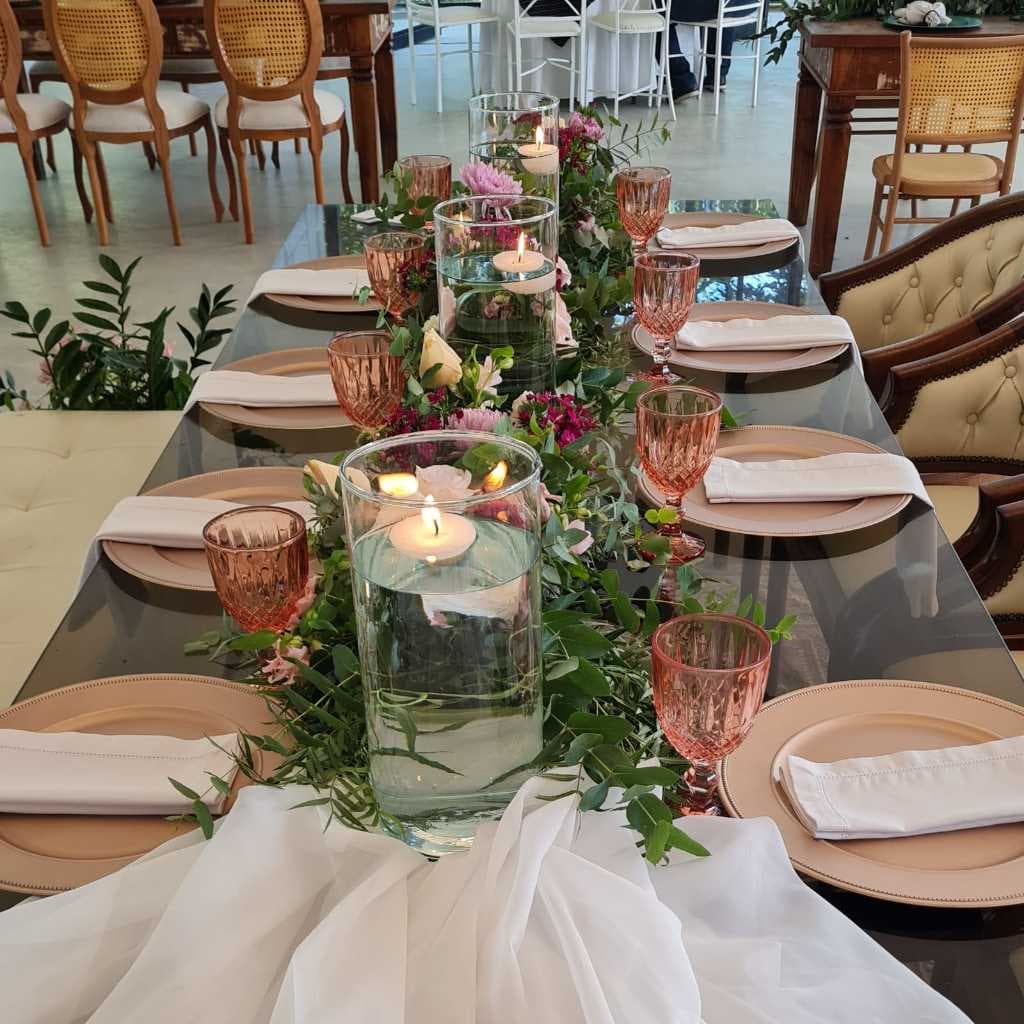 Vela Flutuante 6cm para Decoração de Mesas em Festas de Casamento Aniversário e Jantares