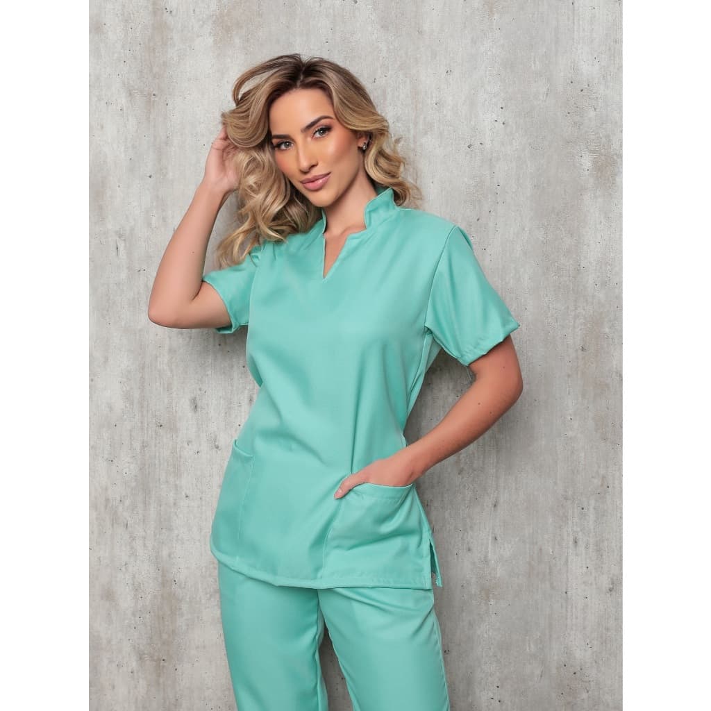 Pijama Hospitalar cirurgico Gabardine 100% Poliéster Scrubs Jogger  Unissex jaleco 5 Cores  3 Bolsos, medico, enfermeiro