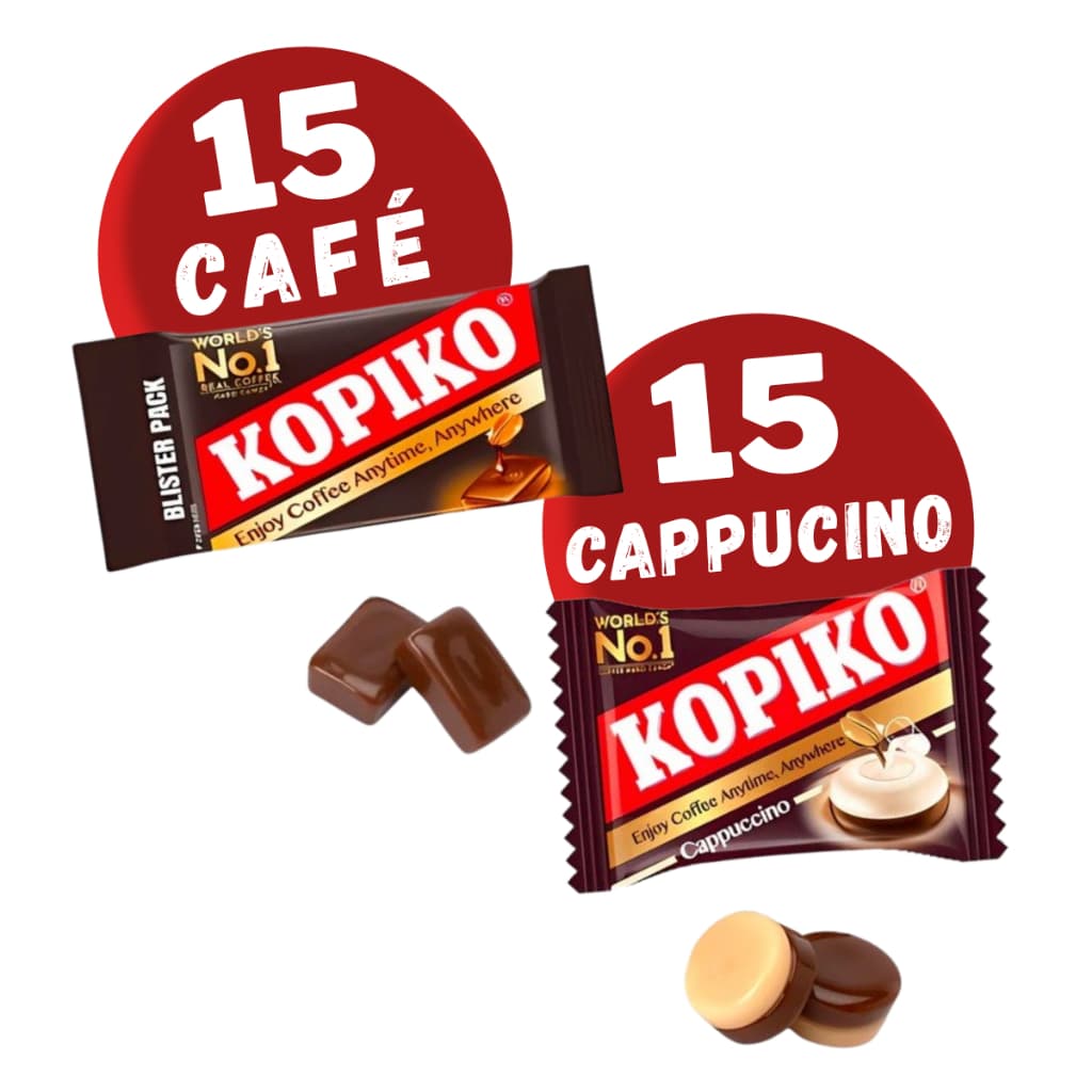 Bala Coreana Kopiko 30 Unidades Café e Cappucino Japonesa Oriental Dorama Balinhas Exóticas