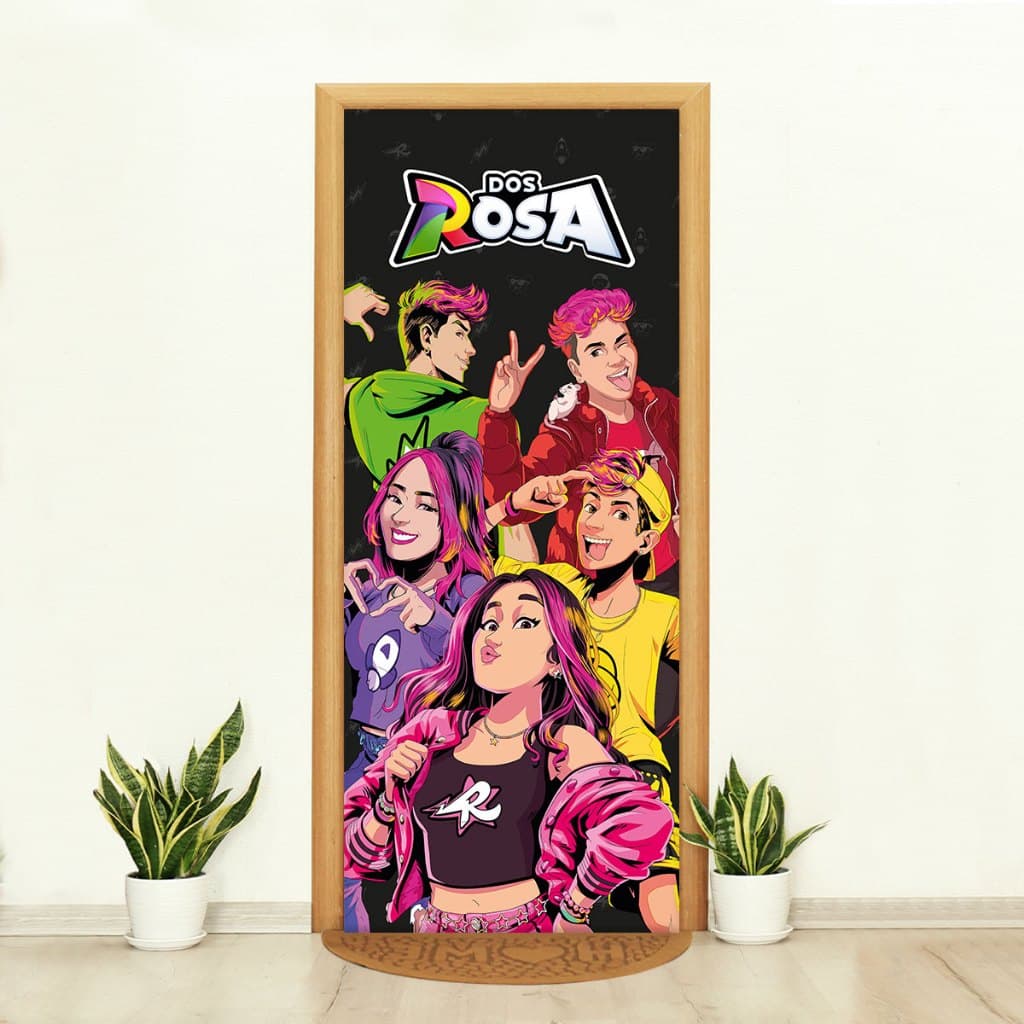 Capa de Porta Dos Rosa Sublimada Licenciada